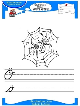 Çocuklar İçin ö Sesi Çalışma Sayfaları 